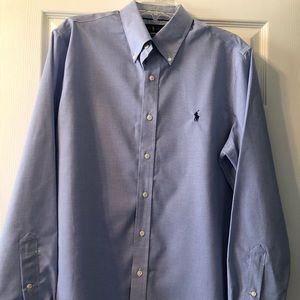 Mens Ralph Lauren L/S Dress Shirt Large